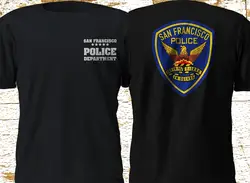 Новая полицейская футболка в Сан-Франциско Sfpd Charlie'S Angels Мужская модная хлопковая футболка с коротким рукавом и круглым вырезом