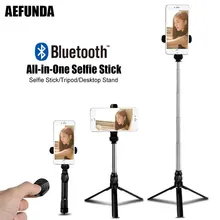 Универсальный складной селфи-палка ручной монопод для iPhone 6 7 Android тренога для смартфонов Bluetooth пульт дистанционного управления затвором