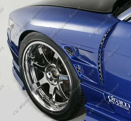 1989-1994 Nissan S13 Silvia PS13 DMAX-Sports Style +30mm Front Fender FRP (9)