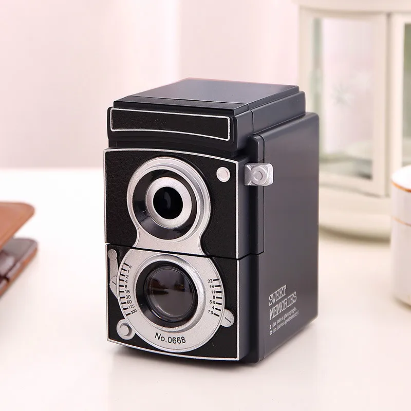 

Sweet Memories Retro Camera Pencil Sharpener Hand Sharpener Gift Old Black Camera Mechanical Pencil Sharpener Wrtiting Supplies