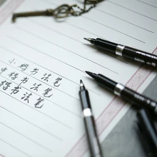 JUKUAI 3 шт./партия кисточка для китайской каллиграфии ручка для подписи рисунок искусство мягкая кисть эластичная ручка Канцтовары Школьные принадлежности 7322