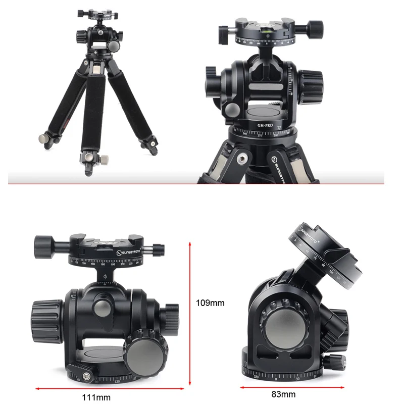 SUNWAYFOTO GH-PRO зубчатая головка панорамирования зажим сделано для Gitozo Manfrotto Benno штатив GH PRO