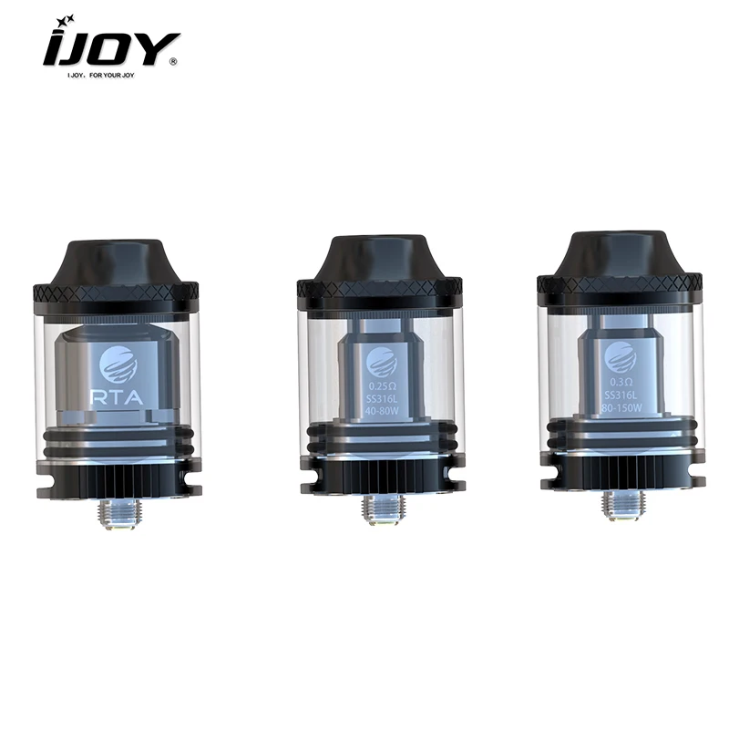 

Original IJOY Tornado 150 Sub Ohm&RTA Tank 4.2ml Top Filling Sub Ohm Tank Atomizer with New Tornado 0.3ohm Coil and RTA Coil