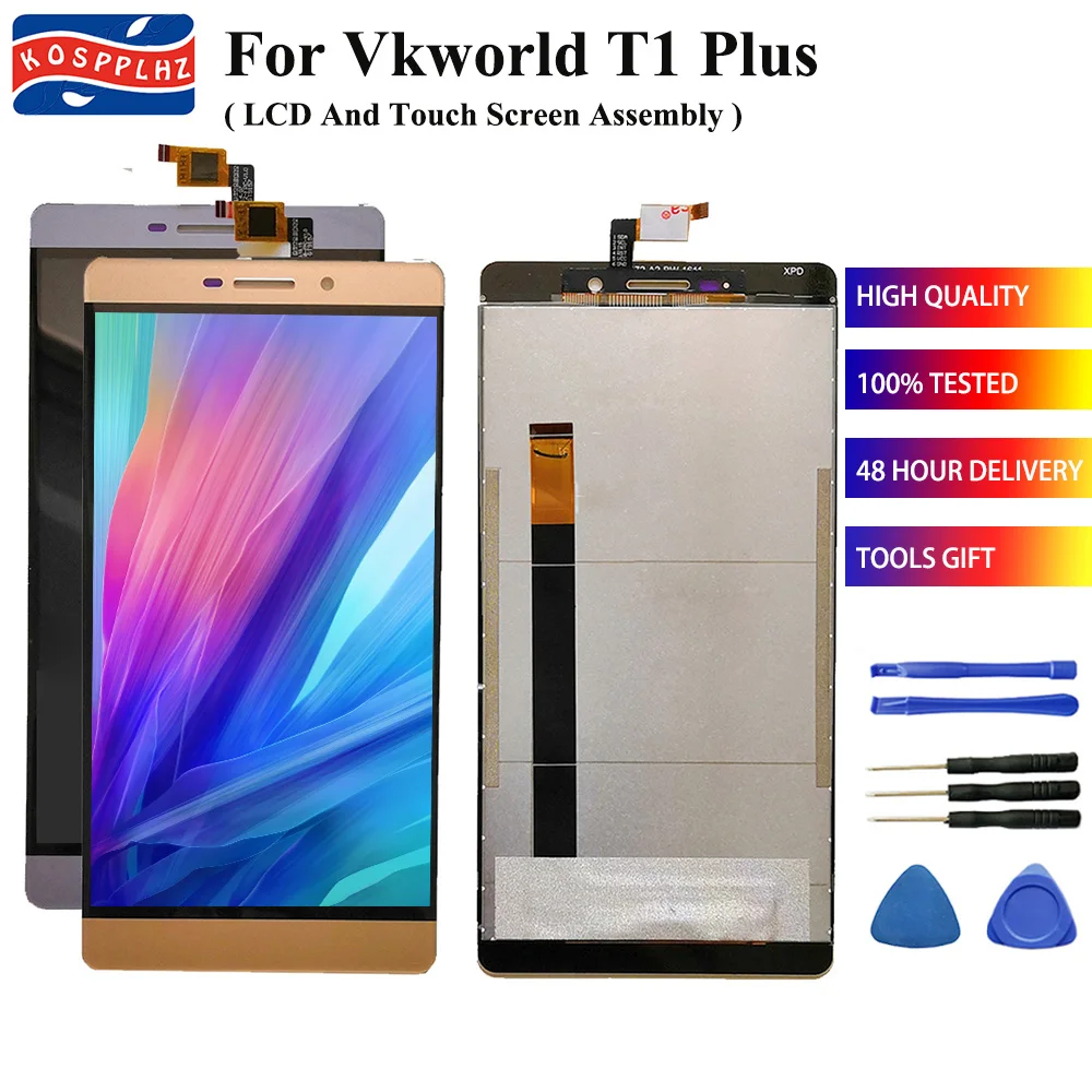 KOSPPLHZ оригинальный протестированный для Vkworld t1 plus ЖК-дисплей сенсорный экран