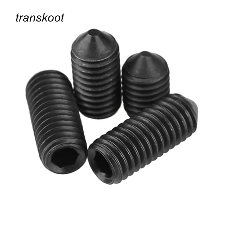 50 шт. винты DIN914 M3 M4 M5 класса 12 9 с шестигранной головкой|hexagon socket set screw|m5 hex screwscrew m5 |