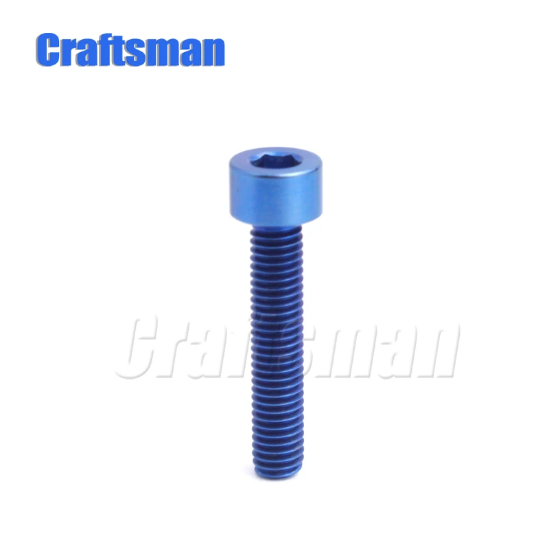 Титановый болт Craftsman M5 x 10, 12, 16, 18, 20, 25, 30, 35, 40, 45, 50, 60 мм, шестигранный ключ, клеймо головка, болт Ti, винт для руля велосипеда, подседельный штырь