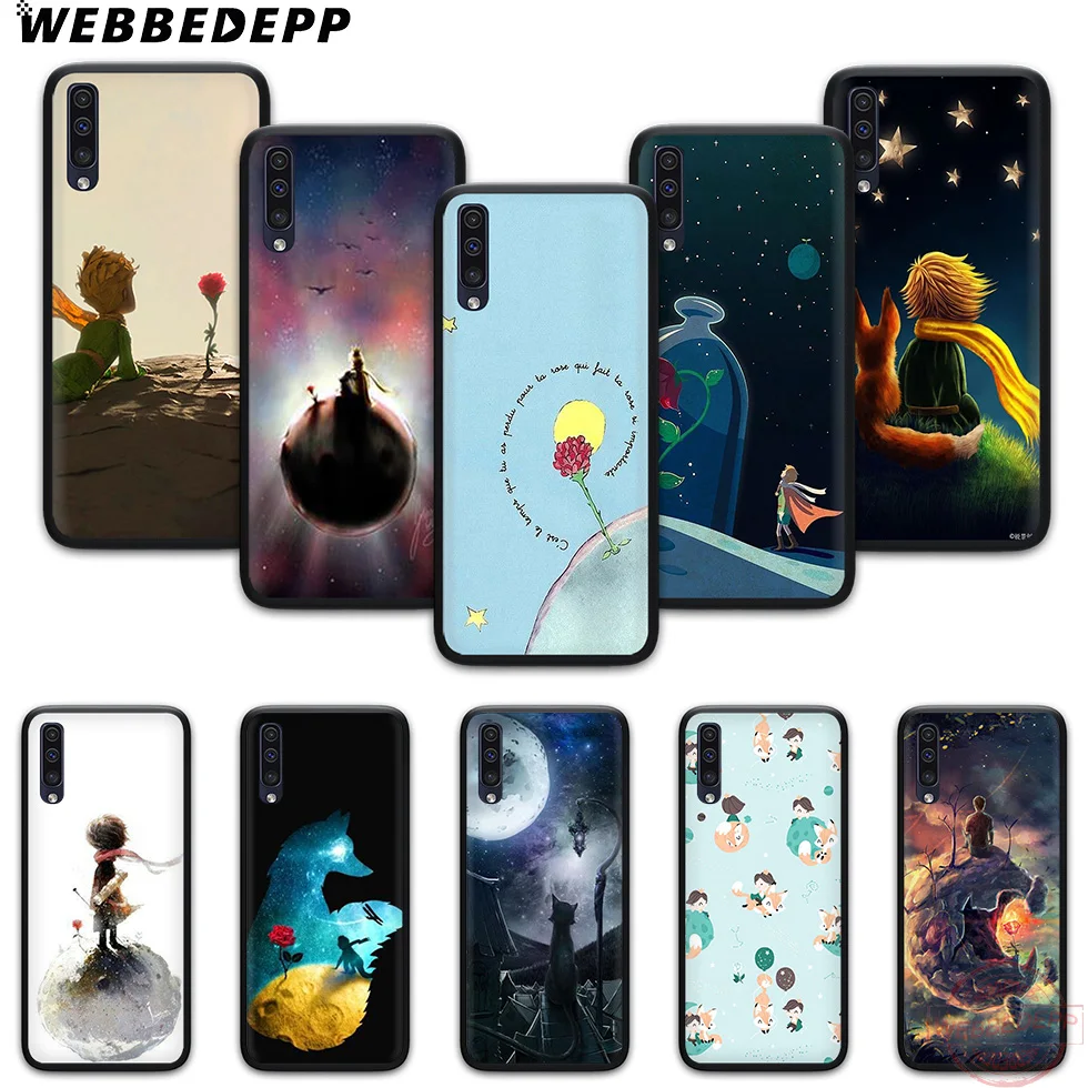 

WEBBEDEPP Little prince rose fox Soft Case for Samsung A3 5 6 7 8 9 J6 A10 A20 A30 A40 A50 A60 A70 M10 M20 M30 M40