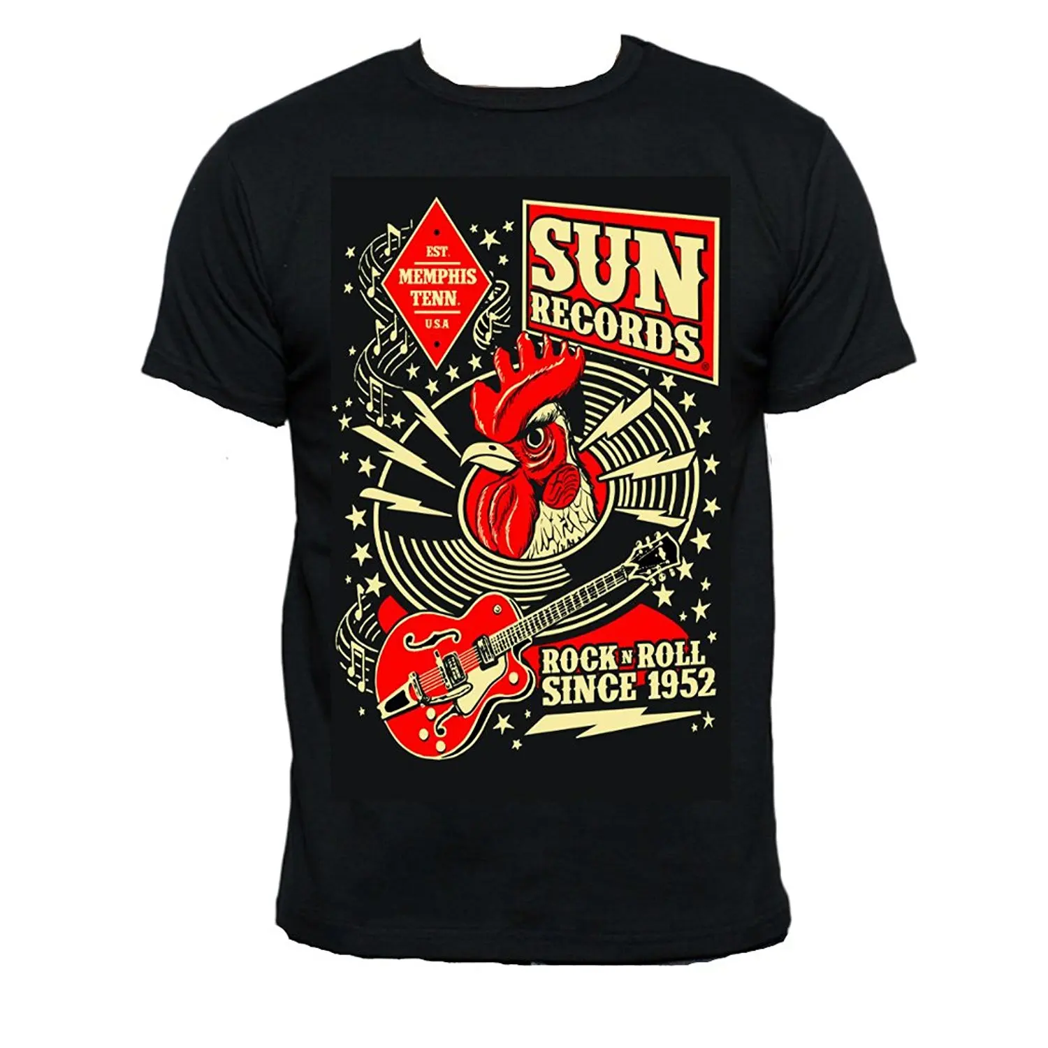 Sun Records Steady Rockabilly Hop Мужская футболка топы Летняя крутая забавная Топы тройники на