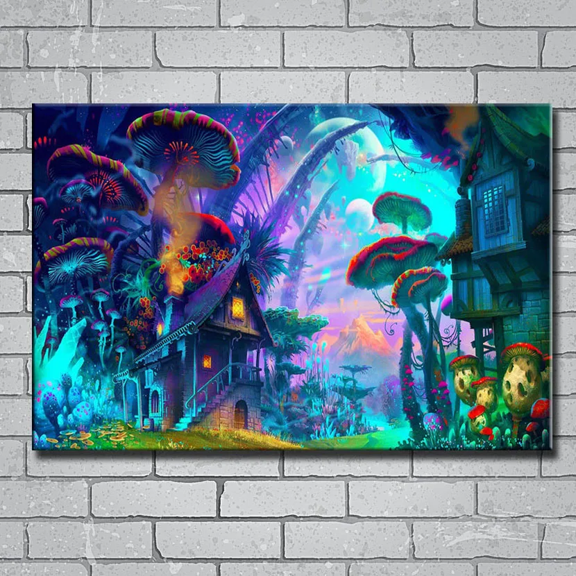 T-108 Art Poster Buddha Psychedelic Trippy Abstract Hot Silk 24x36 27x40IN