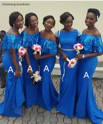 2019 новое платье подружки невесты с юбкой-годе нигерийская африканская летняя страна сад Формальные пригласительные на свадьбу Подружка