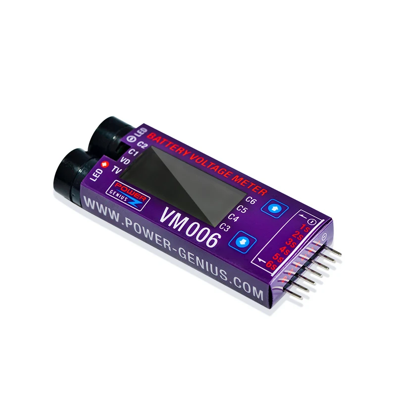 VM006 1 6S DC 3.0 27.0V LiPo Battery Accurate 1mV Battery Voltage Meter LCD Liquid Crystal