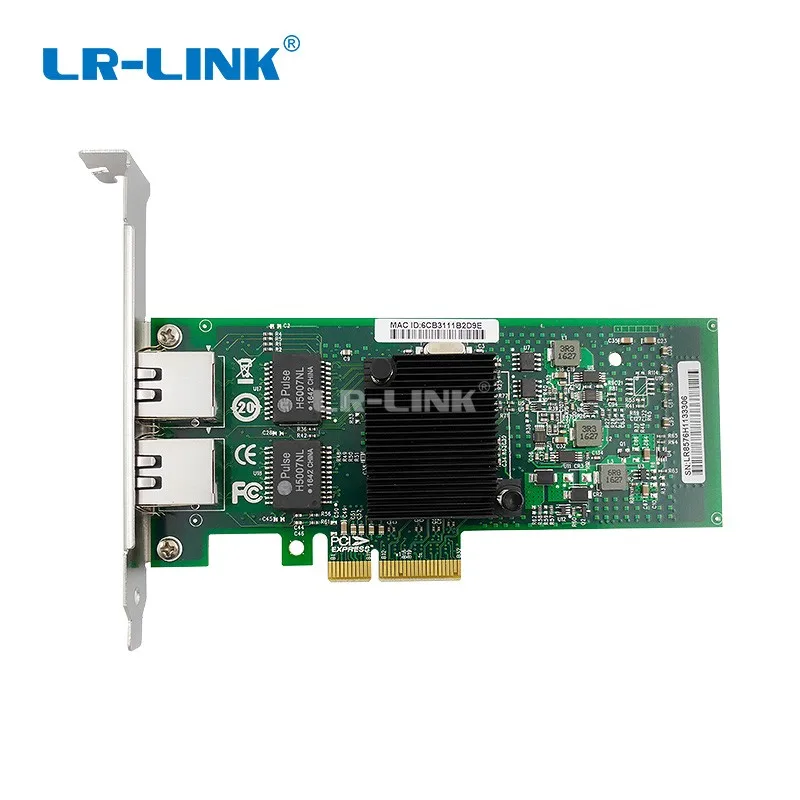 LR LINK LREC9702ET PCI Express x4 Dual Port Copper Gigabit Network Adapter Intel 82576 Based 2