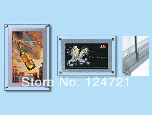 US $1.025.00 Led Maggic Mirrors Single Side Advertising Shop LightboxesBacklit Acrylic Showcases For Store Display 13x19 Size