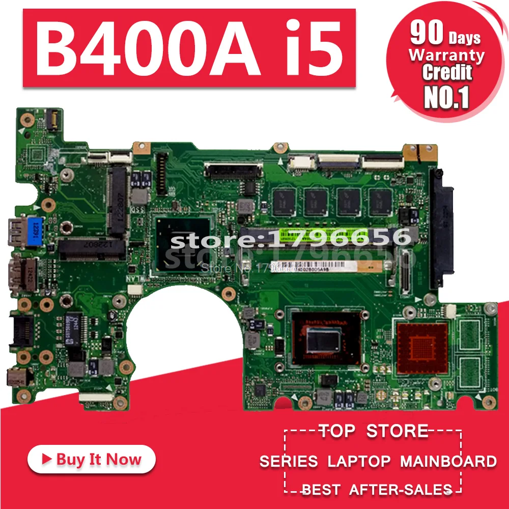 

Main Board For ASUS B400A i5 Laptop Motherboard System Board Mainboard Card Logic Board Tested Well Free Shipping