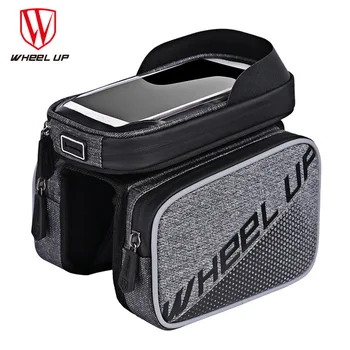 

Wheel up Bicycle Bag Rainproof Bike MTB Front Head Bag Top Tube Double Pouch Cycling Pannier Touch Screen bike bag
