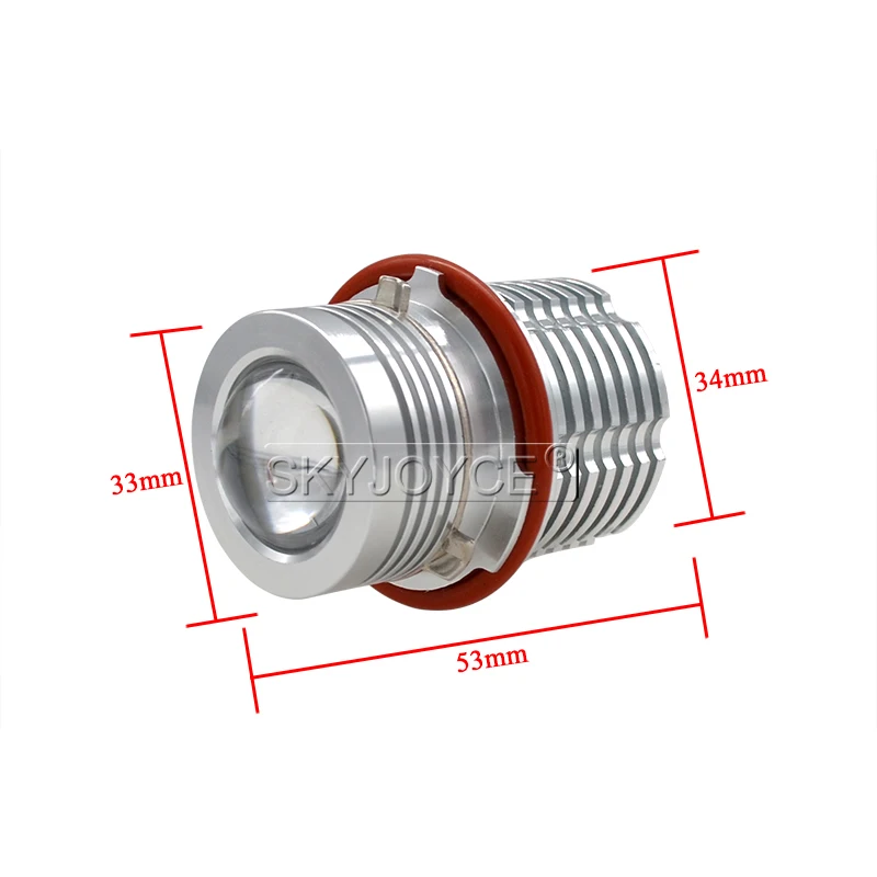 SKYJOYCE 2018 New E39 80W LED Angel Eyes 6500K White DRL Hole Ring Car Styling E39 E60 E63 E53 E65 E83 E87 160W LED Marker Kit (9)
