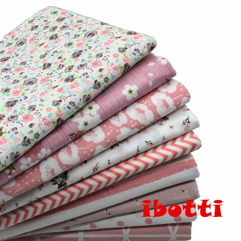 9 шт. 40x50 см ретро деревенская розовая Цветочная серия хлопок Ткань для шитья Тильда кукольная ткань Сделай Сам Лоскутное шитье текстильная ткань