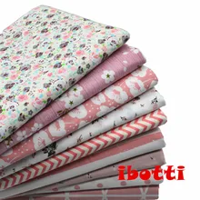 9 шт. 40x50 см ретро деревенская розовая Цветочная серия хлопок Ткань для шитья Тильда кукольная ткань Сделай Сам Лоскутное шитье текстильная ткань
