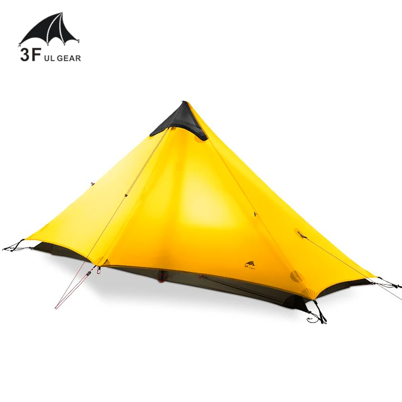 Ultralight 15D Silicone Coated Single Person Tent 3 Season Camping