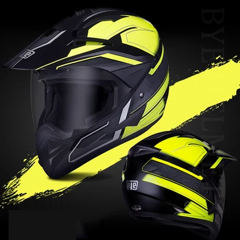 

BYE Motorcycle Helmet Crash Helmet Motocross Clear View Breathable & Comfortable Visor Full Face Helmet For Motorcycle Scooter