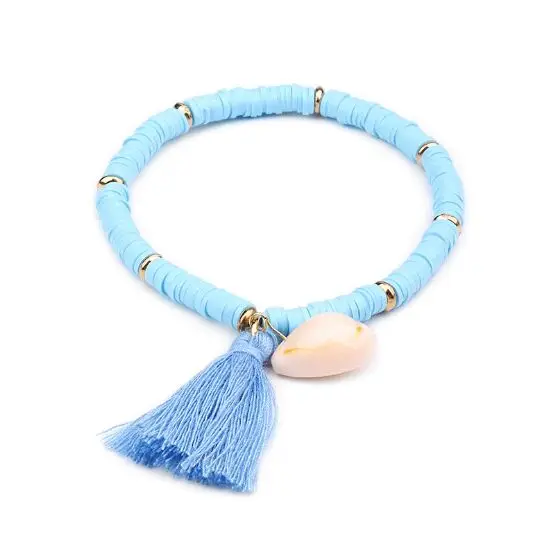 1 шт. раковина Каури браслет femme Регулируемый boho макраме дружба Настоящее ракушка