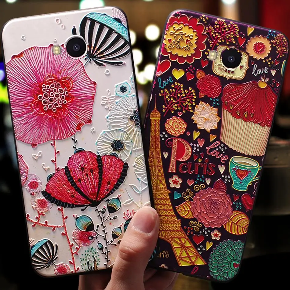 

Coque,cover,case For HuaWei Honor 4c 4 c / Honor 5c 5 c Silicon Silicone 3D Cute mobile On Original luxury phone Back cases