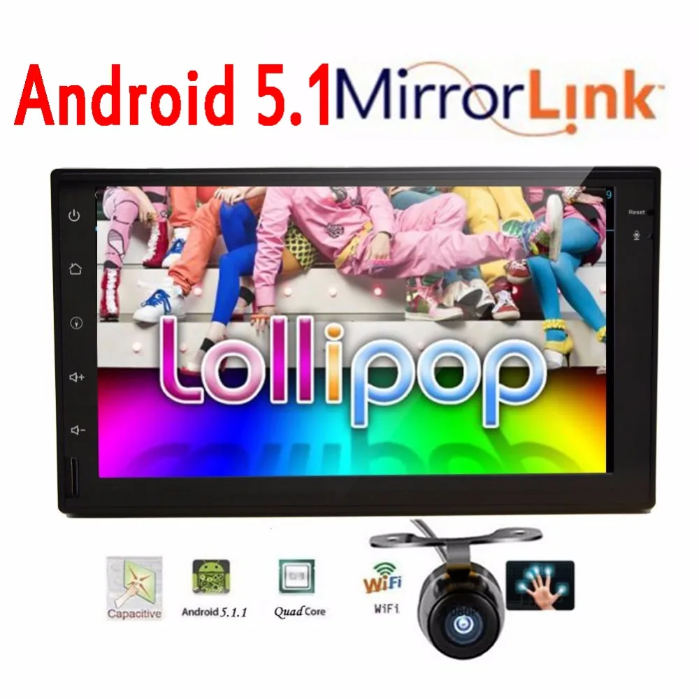 Car autoradio double 2 Din Android 5.1 GPS radio recorder din audio player android headunit browser Free gps map for car | Автомобили и