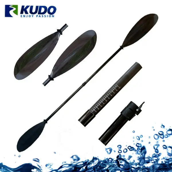 2017 Recreational Carbon Fiber Kayak Paddle with 10cm Adjustable with