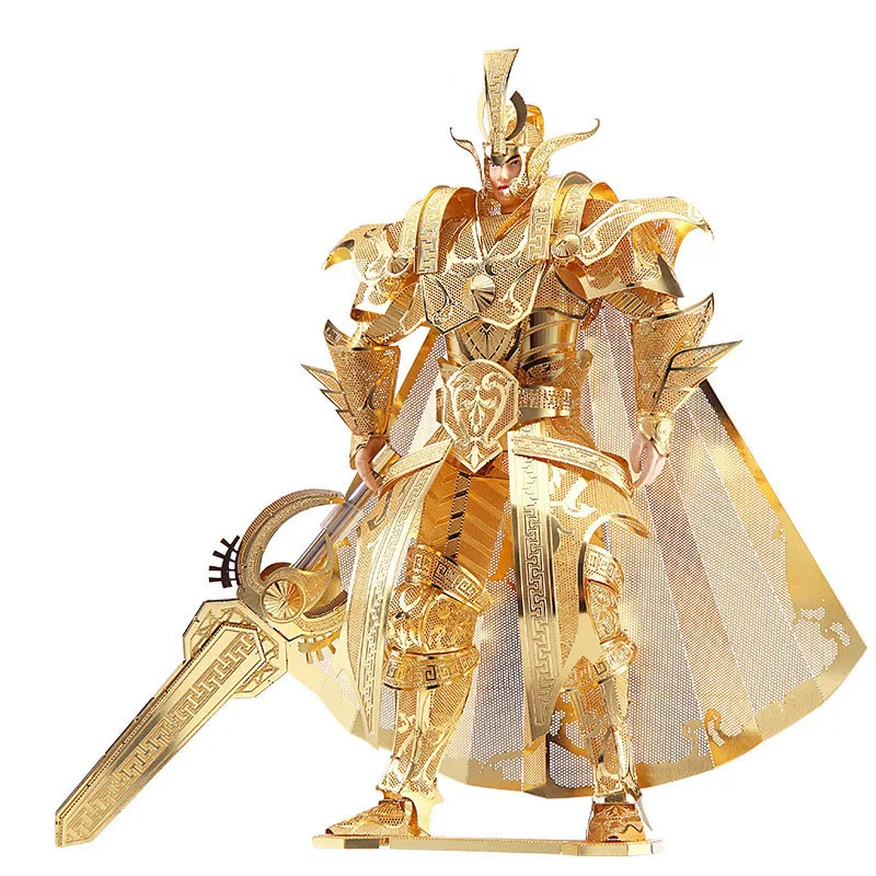 

The Colonel of Qin Empire Knight Building DIY 3d Metal Nano Puzzle Assemble Model Kits Laser Cut Jigsaw Toys Model Kit