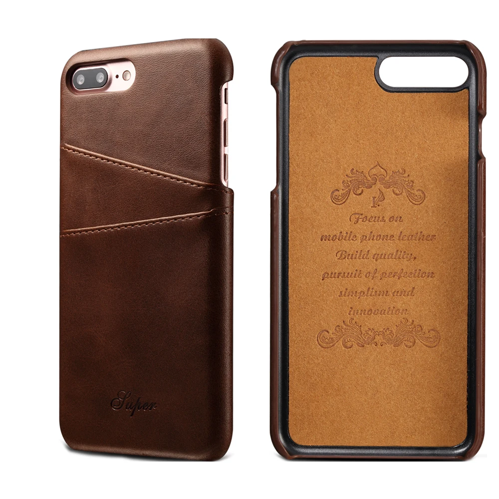 Новинка роскошный кожаный чехол для iPhone 8/8Plus Apple 7/7Plus задняя крышка модный