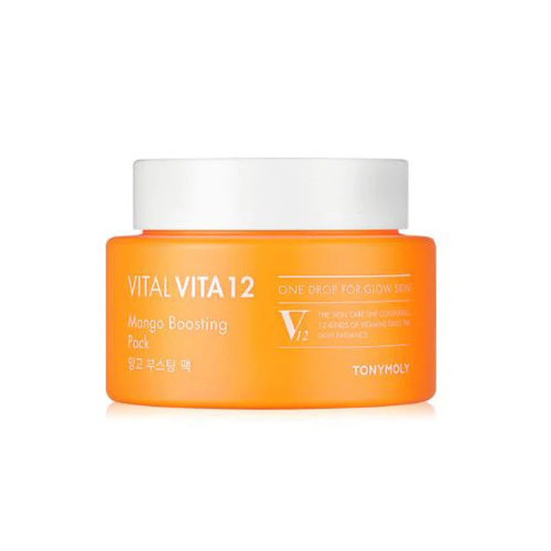 

Korean Cosmetics Vital Vita 12 Mango Boosting Pack 200ml Face Mask Moisturizing Oil Control Anti-Aging Shrink Pores Facial Mask