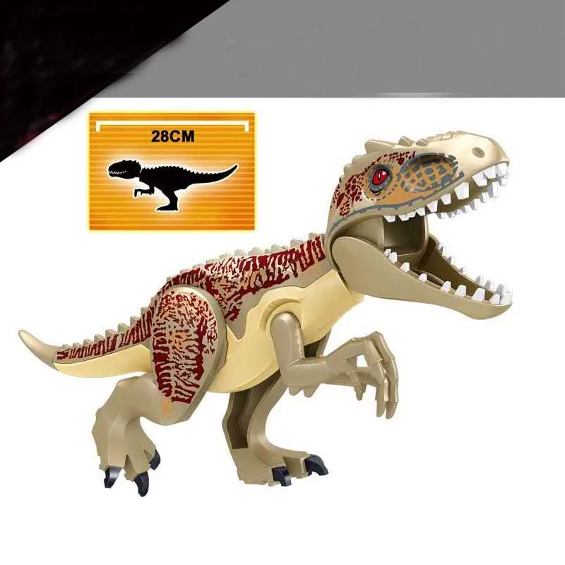 Jurassic Dinosaur World 2 Figure Building Block Bricks Toy Tyrannosaurus Rex Compatible with Legoings Dinosaur