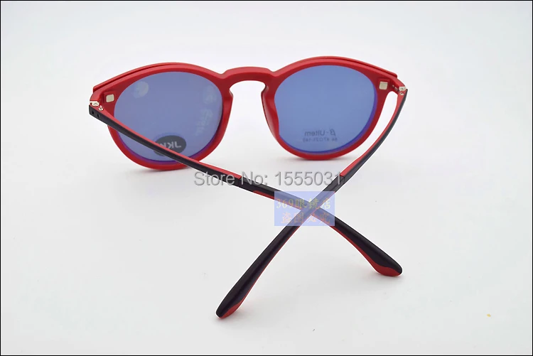 Поляризационные ультра-легкие оправы для очков, соответствующие магниту, поляризованные круглые очки для женщин, очки для близорукости, солнцезащитные очки jkk84