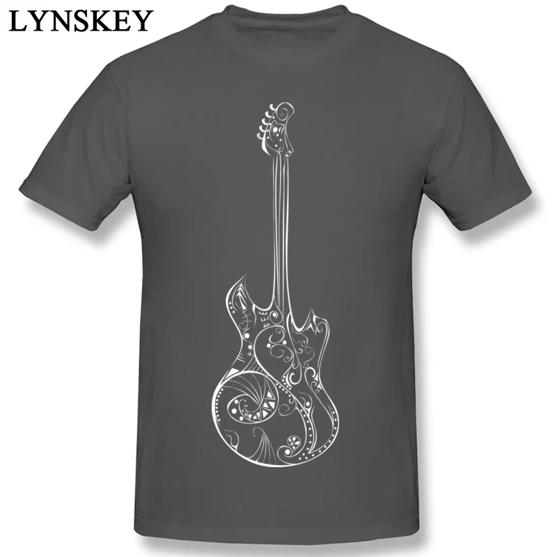 Newest Male T-Shirt Round Neck Summer Autumn Short Sleeve 100% Cotton Tops Shirt Love Music Guitar Street Tee-Shirts carbon