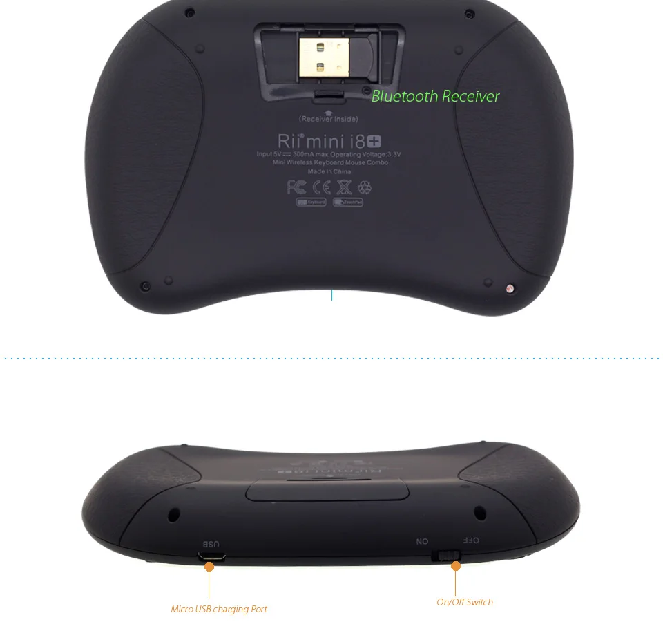 Mini Teclado Bluetooth Sem Fio Air Mouse