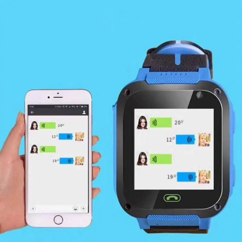  S4 Wasserdichte Touchscreen Smart Uhr Handgelenk Anti-verloren SOS Zifferblatt Call Smartwatch mit 