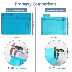 Wozniak S-180/S-160 антикоррозийный термостойкий Коврик для пайки изоляционный коврик для обслуживания платформы инструмент для ремонта Xiaomi