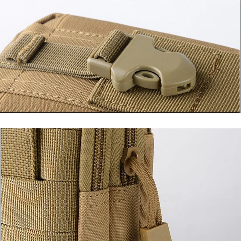 Military Pouch Waist Bag For Men Multifunction Waterproof Military Belt Bag Mobile Phone Wallet Travel Pouch Waist Packs