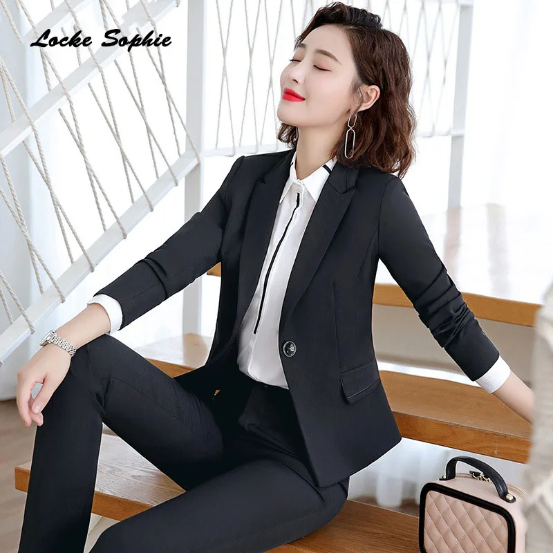 1pcs Women Plus size Blazers coats 2019 Autumn cotton Single button Small Suits jackets ladies Skinny Office Blazers Suits coats