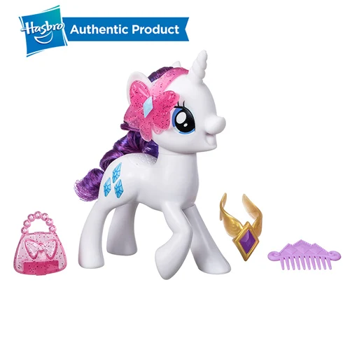 Hasbro My Little Pony Meet Rarity Pony Meet Twilight фигурка с аксессуарами ожерелье игрушка для друзей девочек куклы Подарки - Цвет: RARITY