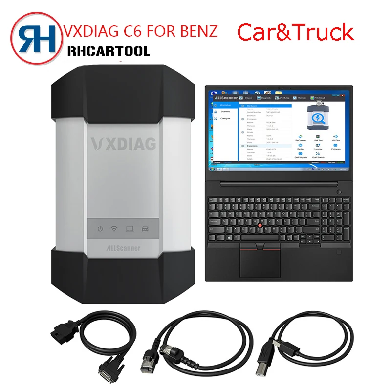

VXDIAG C6 OBD2 Diagnostic Tool For Benz Car truck Powerful than Star C4 C5 With HDD For XENTRY Diagnosis DoIP For Benz Scanner