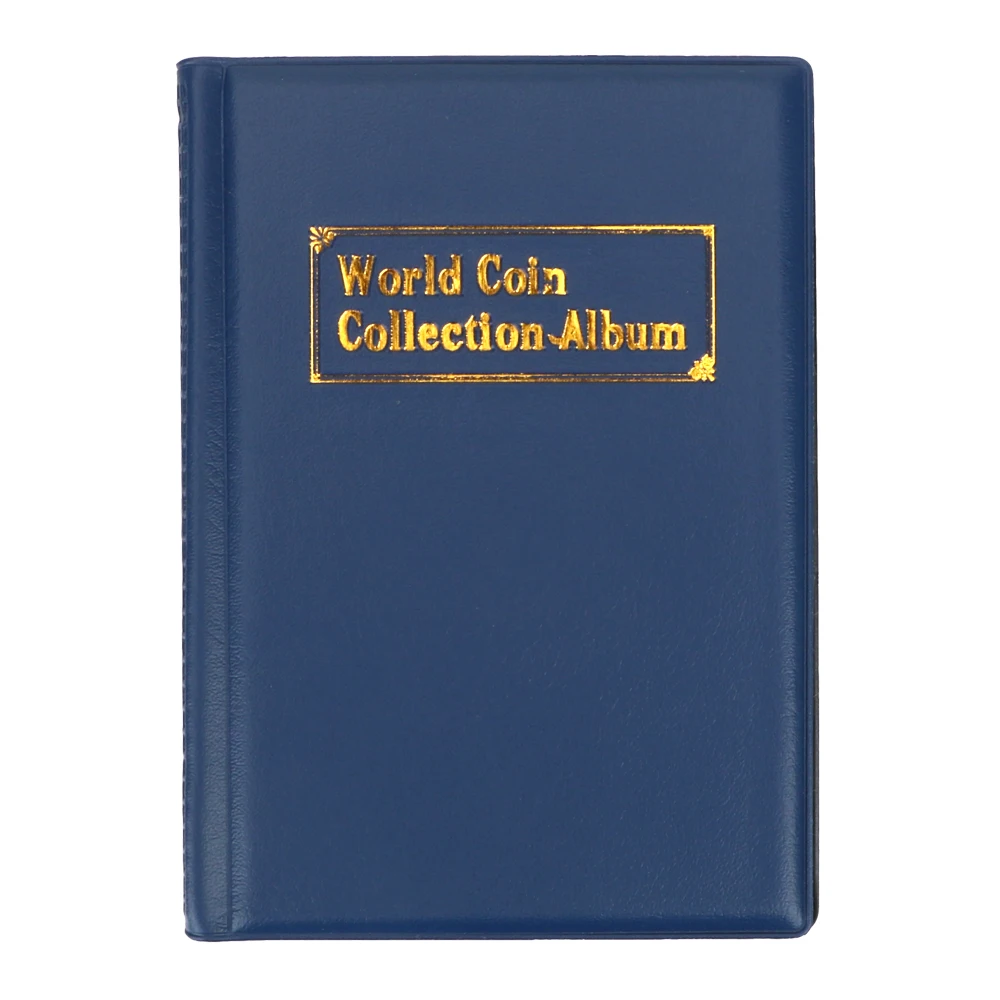 NICEYARD Multi-kinetic Coin Collection Coin Collectors Coin Album For Collector PVC Coins Collection Book Home Decor Craft Gift - Цвет: Тёмно-синий