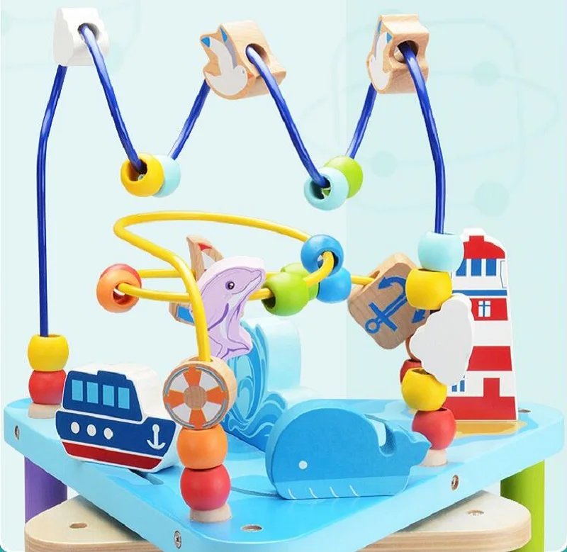 Деревянный океан вращающийся развивающий куб шарик лабиринт многоцелевой обучающая игрушка для детей подарки на день рождения