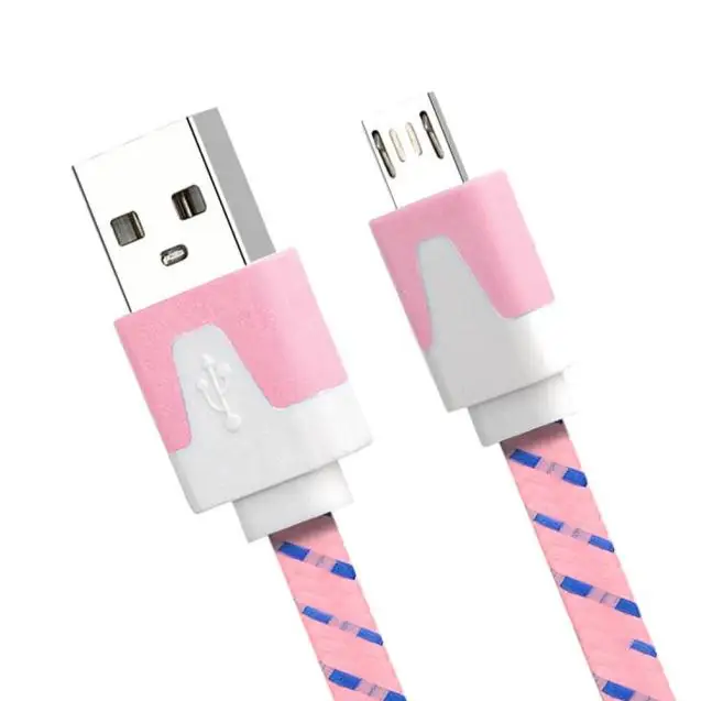 3M кабель Micro USB синхронная линия зарядки данных для samsung Huowei Xiomi Andriod Microusb Линия мобильного телефона - Цвет: Розовый