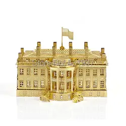 Белый Дом DIY металла сборки Конструкторы миниатюрный 3D Puzzle в Европе и характеристики ремесла подарок
