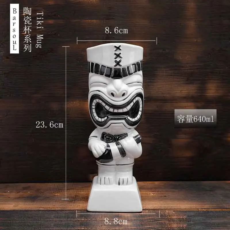 Tiki bar tiki для стакана коктейля чашки гавайская индивидуальность стеклянный Тотем