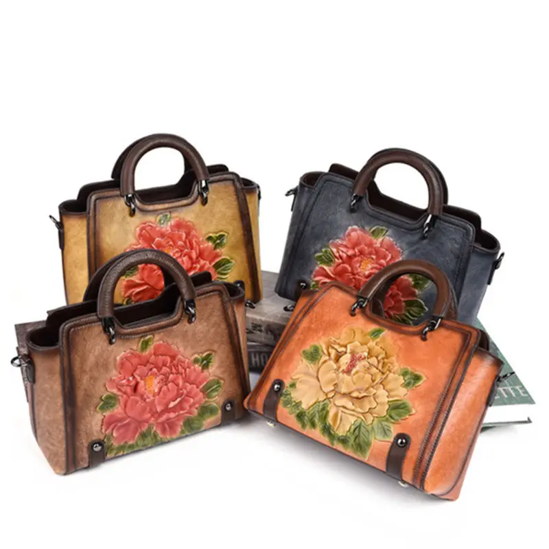 

Vintage Women Bag Hand Bags Genuine Cow Leather Ladies High Quality Shoulder Crossbody Bag For Women sac a main Pochette Femme