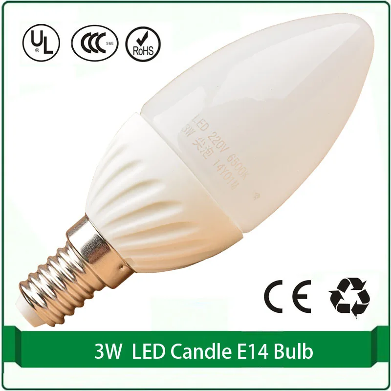 Porcelain bulb e14 bulb 3w lamp led e14 candle led e14 5730 miniature ...