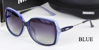 MIZHO Высокое качество HD Ретро Женские поляризационные очки для вождения фирменный дизайн антибликовые поляризационные солнцезащитные очки женские роскошные - Цвет линз: WPGJ145 blue