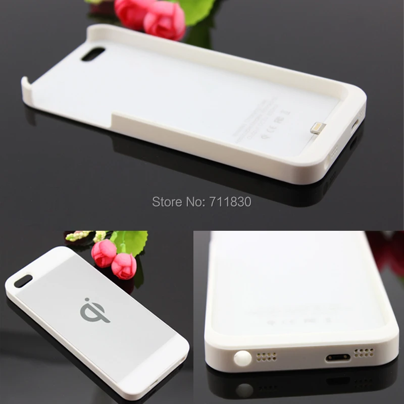 White Qi Wireless Charging Case For Apple iPhone 5 5S High